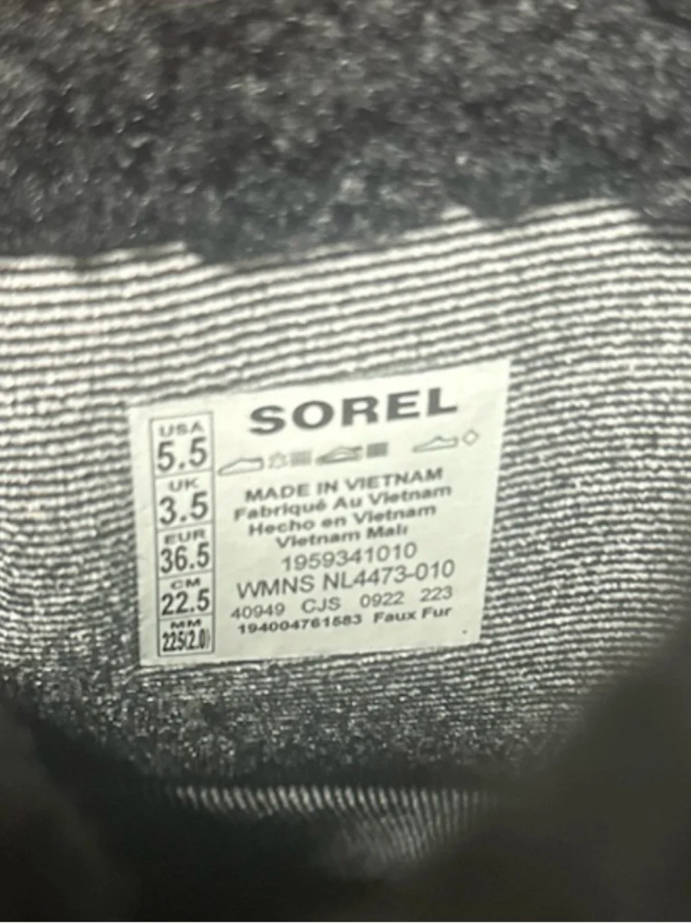 Sorel Women's Tofino II Waterproof Boots Distinct Black Size 5.5M NL4473 NWT